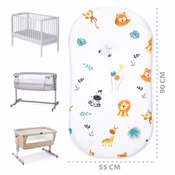Totsy Baby PDZ804_MULTI_90X55 drap housse pour matelas pour bébé 1 pièce(s)