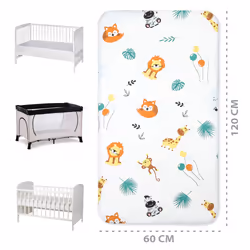 Totsy Baby PDZ804_MULTI_120X60 drap housse pour matelas pour bébé 1 pièce(s)