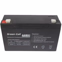 Green Cell AGM Battery 6V 12Ah - Batterie - 12.000 mAh Sealed Lead Acid (VRLA) - Vue supplémentaire 4