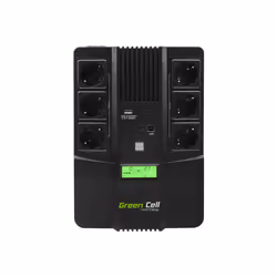 Green Cell UPS06, Interactivité de ligne, 0,999 kVA, 360 W, Sinus, 220 V, 240 V