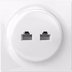 Fibaro Walli N, 2 x RJ-45, Blanc, 86 mm, 42 mm, 86 mm, 1 pièce(s)