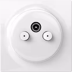 Fibaro Walli N, R/TV+SAT, Blanc, 86 mm, 47 mm, 86 mm, 1 pièce(s)