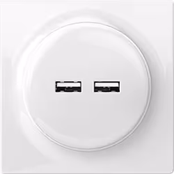 Fibaro Walli N, 2x USB, USB 2.0, Blanc, 100 - 240 V, 50/60 Hz, 5 V
