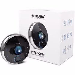 Fibaro Intercom, Noir, Gris, IP54, Acier inoxydable, IR, MicroSD (TransFlash), 64 Go