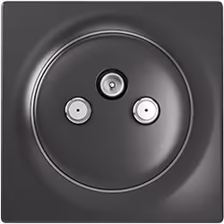 Fibaro FGWTFEU-021-8, R/TV+SAT, 75 Ohm, 75 Ohm, Noir, 24 V, 86 mm
