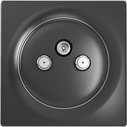 Fibaro FGWTFEU-021-8 prise de courant R/TV+SAT Noir