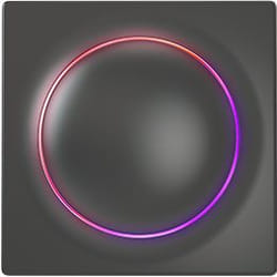 Fibaro FGWDSEU-221-8 commutateur électrique Commutateur intelligent Noir
