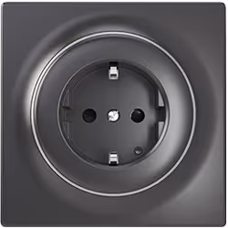 Fibaro FGWSONF-011-8, Type F, Noir, 110 - 230 V, 50/60 Hz, 86 mm, 48 mm