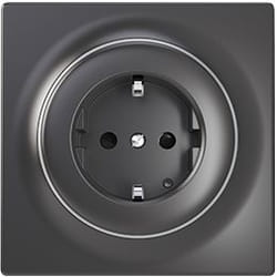 Fibaro FGWSONF-011-8 prise de courant Type F Noir
