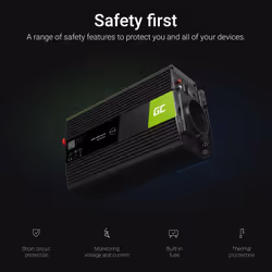 Green Cell INV08 adaptateur de puissance & onduleur Extérieure 1000 W Noir - Vue supplémentaire 4