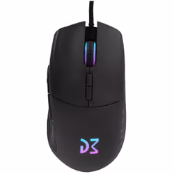 Dream Machines DM5 BLINK, Droitier, Optique, USB Type-A, 16000 DPI, 10 ms, Noir