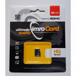 IMRO 10/16G UHS-I, 16 Go, MicroSDHC, Classe 10, UHS-I, 82 Mo/s, 21 Mo/s