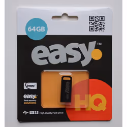 IMRO EASY/64GB, 64 Go, USB Type-A, 2.0, Sans capuchon, Noir