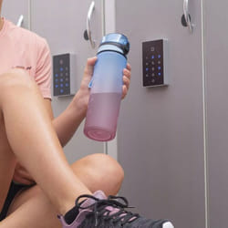 Gourde isotherme - Iq - 720ml - Tritan - Bleu - Avec paille et anse