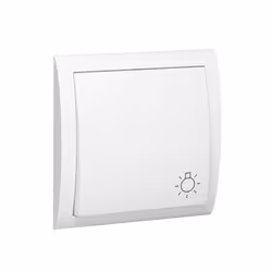 Kontakt-Simon MS1/11, Bouton-poussoir, Plastique, Blanc, IP20, IP44, 250 V, 10 A