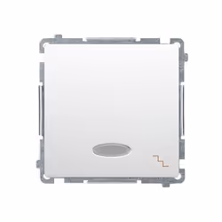 Kontakt-Simon BMW6L.01/11, Plastique, Blanc, IP20, IP44, 250 V, 10 A, 75 mm