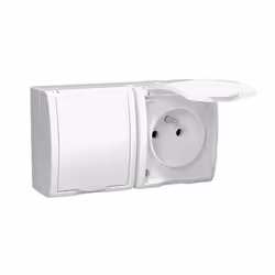 Kontakt-Simon AQGZ1-2/11, Blanc, Plastique, IP54, 250 V, 122 mm, 46 mm