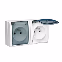 Kontakt-Simon AQGZ1-2/11A, Blanc, Plastique, IP54, 250 V, 122 mm, 46 mm