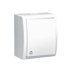 Kontakt-Simon AQS1/11 commutateur électrique Bouton-poussoir Blanc