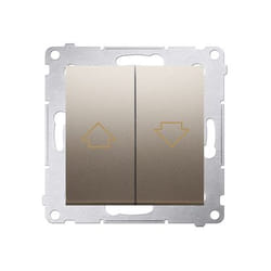 Kontakt-Simon DZP1.01/44 commutateur électrique Bouton-poussoir Or