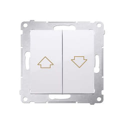 Kontakt-Simon DZP1W.01/11 commutateur électrique Bouton-poussoir Blanc