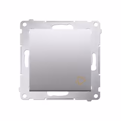 Kontakt-Simon DD1.01/43, Bouton-poussoir, Plastique, Argent, IP20, IP44, 250 V, 10 A