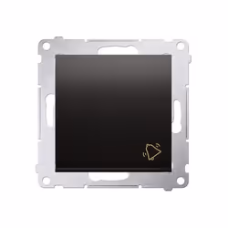 Kontakt-Simon DD1.01/48, Bouton-poussoir, Plastique, Anthracite, IP20, IP44, 250 V, 10 A
