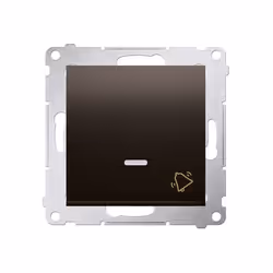 Kontakt-Simon DD1L.01/46, Bouton-poussoir, Plastique, Bronze, IP20, IP44, 250 V, 10 A
