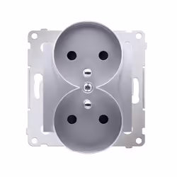 Kontakt-Simon DGZ2MZN.01/43, Argent, Plastique, IP20, 250 V, 75 mm, 46 mm