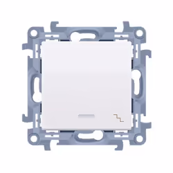 Kontakt-Simon CW6L.01/11, Plastique, Blanc, IP20, IP44, 250 V, 10 A, 77 mm
