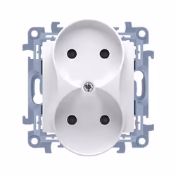 Kontakt-Simon CG2M.01/11, Blanc, Plastique, IP20, 250 V, 77 mm, 46 mm