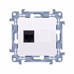 Kontakt-Simon C51.01/11, Blanc, Plastique, IP20, 77 mm, 35 mm, 77 mm