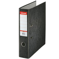 Esselte Cardboard binder Rainbow, 75mm classeur à anneaux A4 Noir