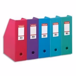 ESSELTE Porte-revues en PVC soude  dos de 10 c…