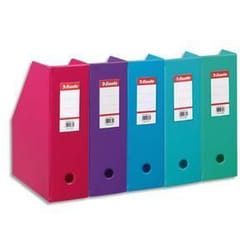 ESSELTE Porte-revues en PVC soude  dos de 10 c…