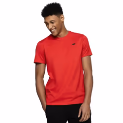 4F NOSH4TSM00362S, Tee-shirt, Adulte, Mâle, Rouge, Monochromatique, Activité / Extérieur