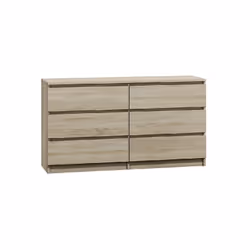 Topeshop M6 140 SON 2X3, Chêne, 6 tiroir(s), Tableau à particules, Monochromatique, Moderne, Tableau à particules