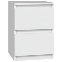 Topeshop M2 BIEL Table de nuit et table de chevet Table de nuit / chevet 2 tiroir(s) Blanc