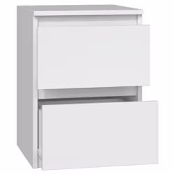 Topeshop M2 BIEL Table de nuit et table de chevet Table de nuit / chevet 2 tiroir(s) Blanc
