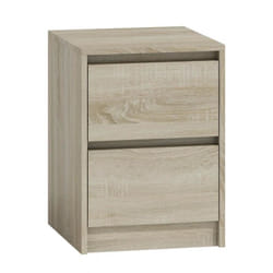 Topeshop K2 SONOMA Table de nuit et table de chevet 2 tiroir(s) Chêne