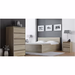Topeshop K2 SONOMA Table de nuit et table de chevet 2 tiroir(s) Chêne
