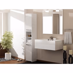 Topeshop S30 BIEL armoire de rangement de salle de bain Blanc