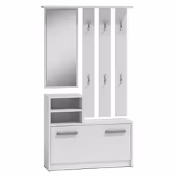 Topeshop GAR BIEL, Blanc, 1 portes(s), Porte à charnière