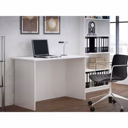 Topeshop BS BIURKO BIEL bureau d'ordinateur Blanc