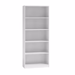 Topeshop R60 BIEL, Blanc, 5 étagères, Tableau à particules, Tableau à particules, Acrylonitrile-Butadiène-Styrène (ABS), Mat