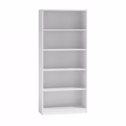 Topeshop R80 BIEL, Blanc, 5 étagères, Tableau à particules, Tableau à particules, Acrylonitrile-Butadiène-Styrène (ABS), Mat
