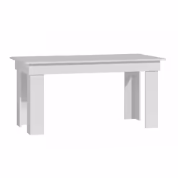 Topeshop SO MADRAS BIEL, Table basse, Forme libre, 4 pieds, Blanc