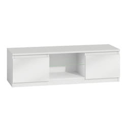 Topeshop RTV140 BIEL P SZ Support TV et centre de divertissement 2 étagères