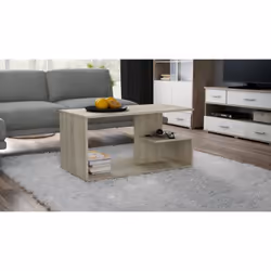 Topeshop ŁAWA DALLAS SONOMA Table à café, latérale et de salon Table basse Forme libre 1 pieds