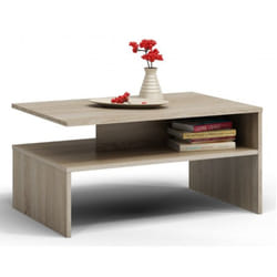 Topeshop ŁAWA BOSTON SONOMA Table à café, latérale et de salon Table basse Forme libre 2 pieds